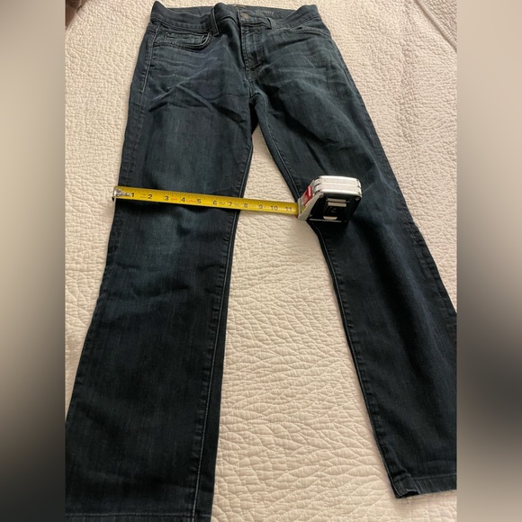 Womens 7 for All Mankind Slimmy Luxe Performance Dark Wash Straight Leg Jeans - Picture 7 of 8